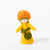 Felt Flower with Flower on head | Pumpkin | © Conscious Craft