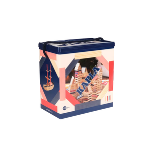 KAPLA® Box of 120 | Blue, Pink & Red