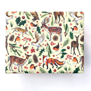 Christmas Woodland Animals | Wrapping Paper Sheets | Conscious Craft
