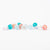 Mini box of Miami Wave marbles in peach pink turquoise clear from Biulles & Co