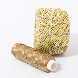 Fine & Medium gold thread for Straw Stars | Conscious Craft