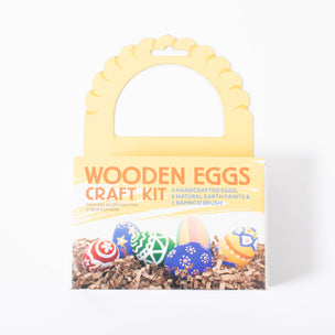 Wooden Eggs Craft Kit | Natural Earth Paint | Conscious Craft
