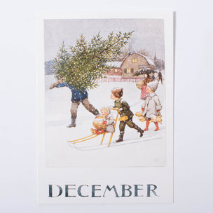Elsa Beskow Postcard | December | Conscious Craft