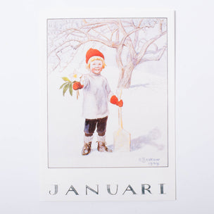 Elsa Beskow January Postcard | Conscious Craft
