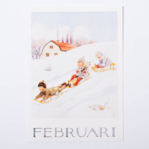 Elsa Beskow | February Postcard | Conscious Craft
