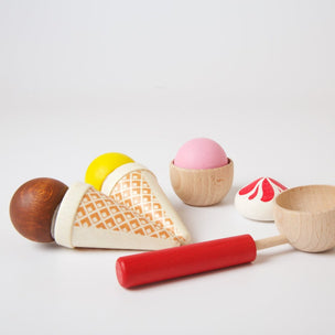 Erzi Wooden Ice Cream Party Set | Conscious Craft