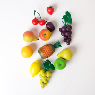 Erzi Wooden Fruit | Bunch Of Green Grapes & Other Fruit | Conscious Craft