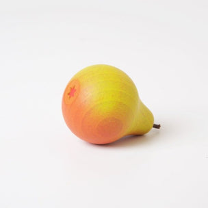 Erzi Wooden Fruit | Green Red Pear | Conscious Craft