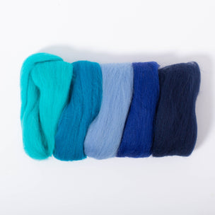 European Merino Wool Roving | Blue - Turquoise