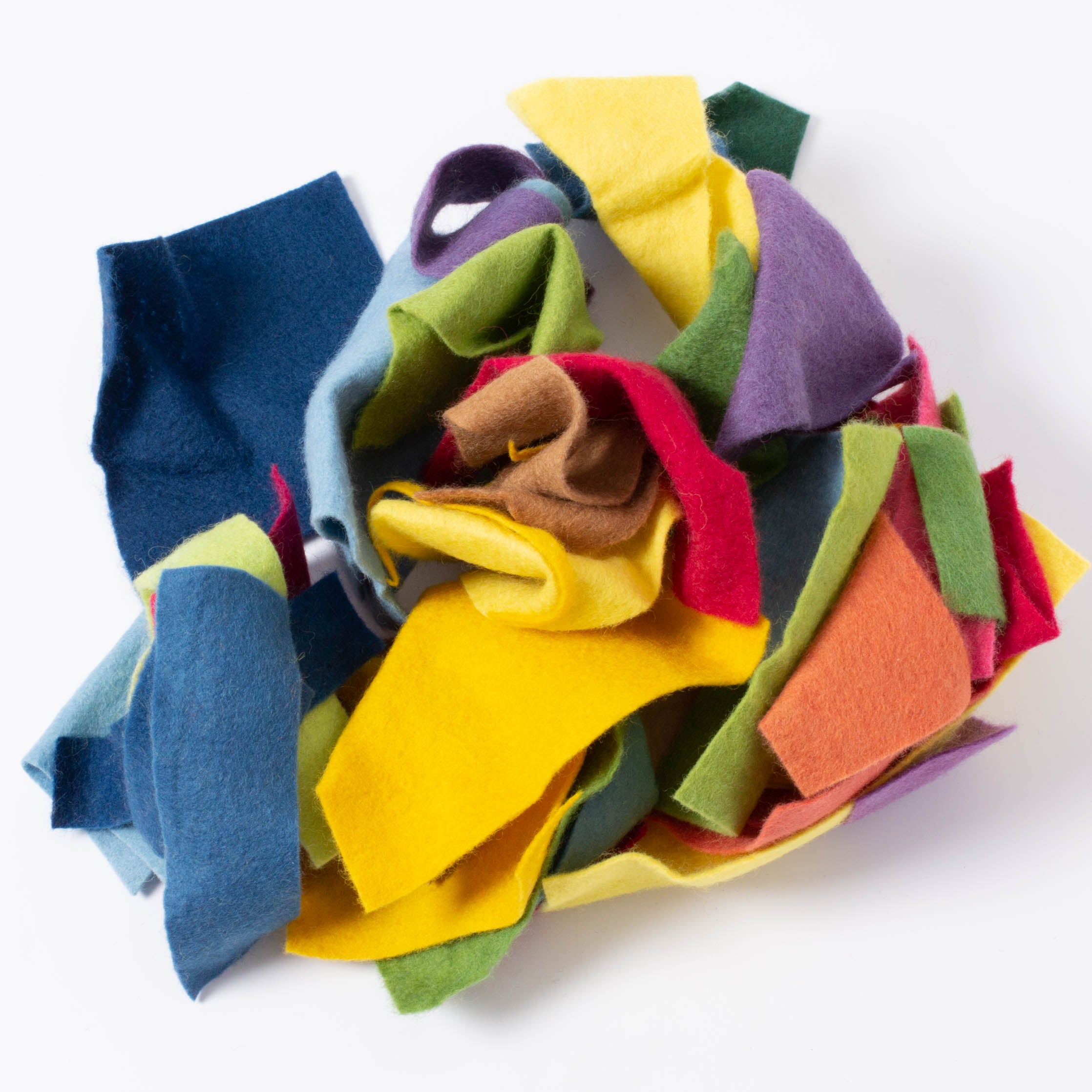 Mixed Plant Dyed Felt Off Cuts Conscious Craft