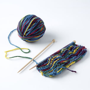 Kids Natura Dyed Wool Knitting Kit | Conscious Craft