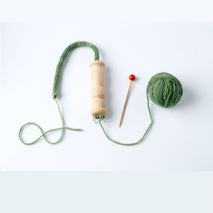 French Knitting Doll from Filges Used with Natural Dyed Wool | Conscious Craft