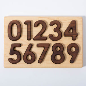 From Jennifer 0-9 Number Puzzle in Maple & Walnut | © Conscious Craft