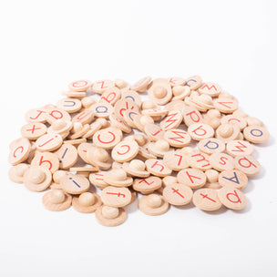 Alphabet Coins with Pegs Montessori | © Conscious Craft