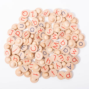Alphabet Coins with Pegs Montessori | © Conscious Craft