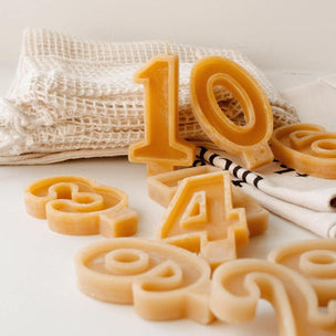 Beeswax Number Candles | Conscious Craft