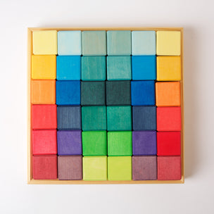 Grimm's Square | 36 Cubes Pastel Colours | Conscious Craft