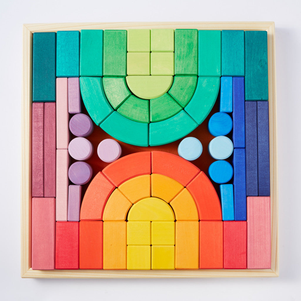Roman Block Set Grimm's Large Romanesque Building Set | Conscious Craft