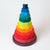 Grimm's Rainbow Coloured Large Geometric Stacking Tower | Conscious Craft