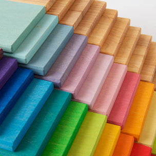 Grimm's Building Boards in Rainbow, Pastel & Natural Colours | Conscious Craft
