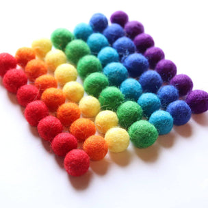 From Jennifer | Rainbow Wool Balls | Conscious Craft