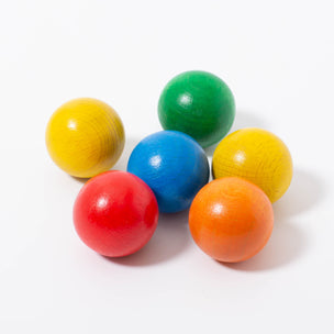 6 Marbles to fit size S Marble Runs | © Conscious Craft