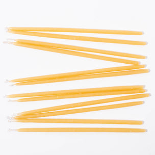 Tall Natural Beeswax Party Candles