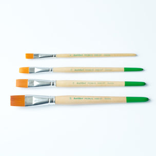 Children's Paint Brushes in 6 sizes | Flat