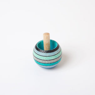 Ice Blue Spinning Turn Top | Mader | Conscious Craft
