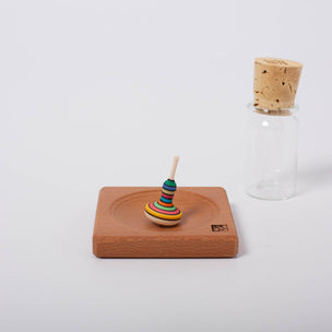 Mader | Bell Shape Spin Top | Wooden Plate | Conscious Craft