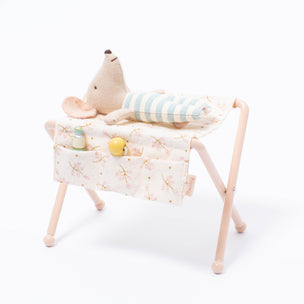 Maileg Nursery Table in rose with baby mouse