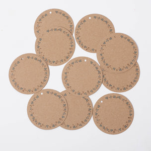 Maileg Gift tags Large round brown | Conscious Craft