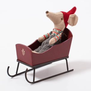 Maileg Sleigh for Mice Red | Conscious craft