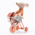 Maileg mouse riding tricycle in coral