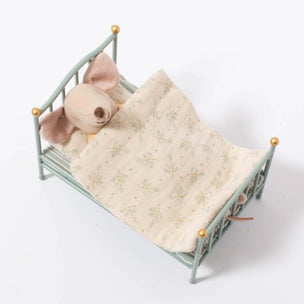 Maileg Vintage Bed Mouse Mint | Conscious Craft
