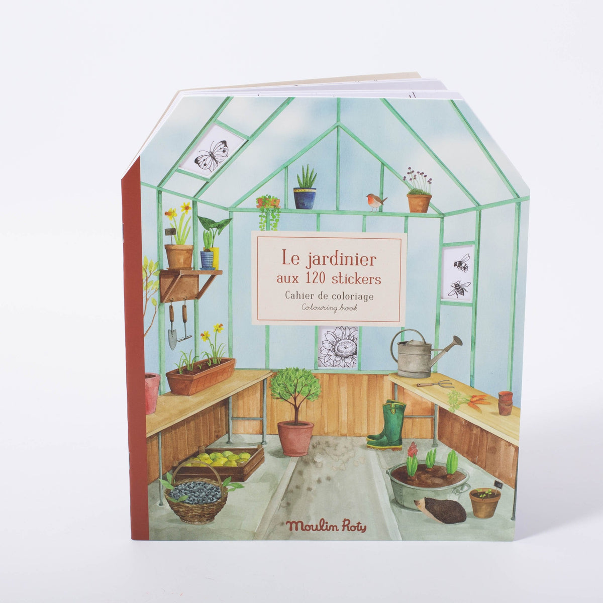 Moulin Roty The Gardener Colouring & Sticker Book Conscious Craft