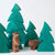 Ostheimer Small Bears Standing & Running With Spruce Trees | Forest Animals | Conscious Craft