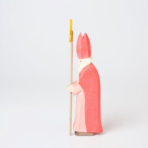 Ostheimer St Nicholas With Staff | Wooden Figure | Conscious Craft 