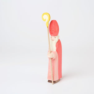 Ostheimer St Nicholas With Staff | Wooden Figure | Conscious Craft 