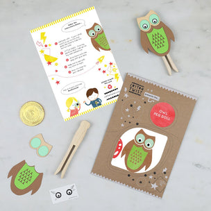 Make Your Own Owl Peg Doll Kit | Conscious Craft