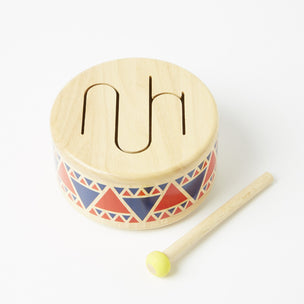 Plan Toys Solid Wooden Drum | Conscious Craft