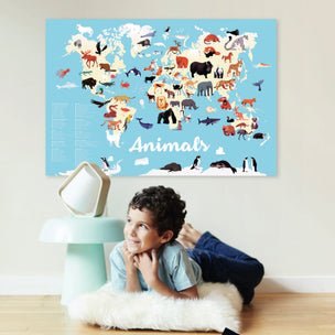 Animals of the World Sticker Activity Set | Poppik | Conscious Craft