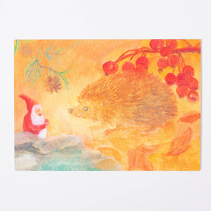 Postcard Gnome & Hedgehog | Conscious Craft