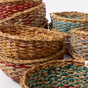 Respiin Round Sari & Seagrass Bowl | ©Conscious Craft