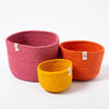 ReSpiin Tall Jute Basket Set | Fire | © Conscious Craft