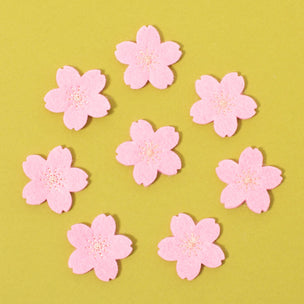 Felt Cherry Blossoms | Dark Pink & Gold | Felt Cherry Blossoms | Dark Pink & Gold |© Conscious CraftConscious Craft