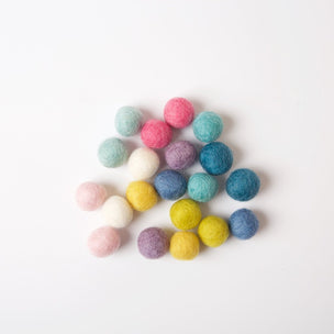 Felt Pastel Wool Beads | Conscious Craft