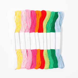 Multi Coloured Cotton Embroidery Thread | Conscious Craft