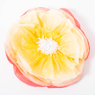 Tissue Paper Flowers, Rose & Yellow