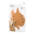 Christmas Kraft Embroidery Board Kit With Gold Thread | Conscious craft